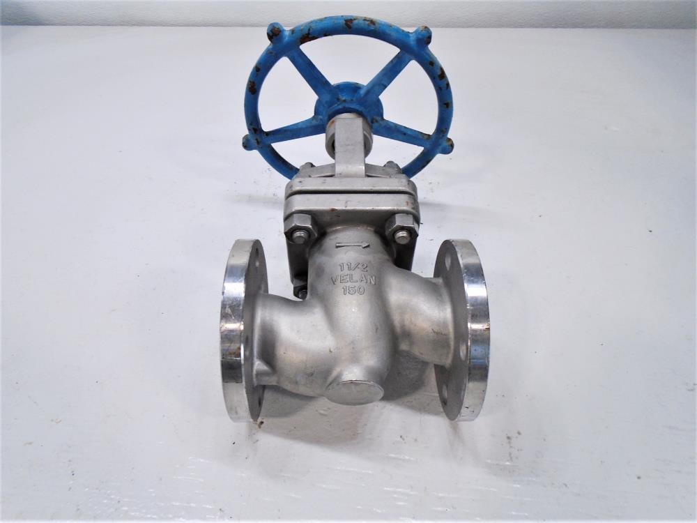 Velan 1-1/2" 150# CF8M Globe Valve, Model B W330, #F07-0074C-13SX, 275 PSIG